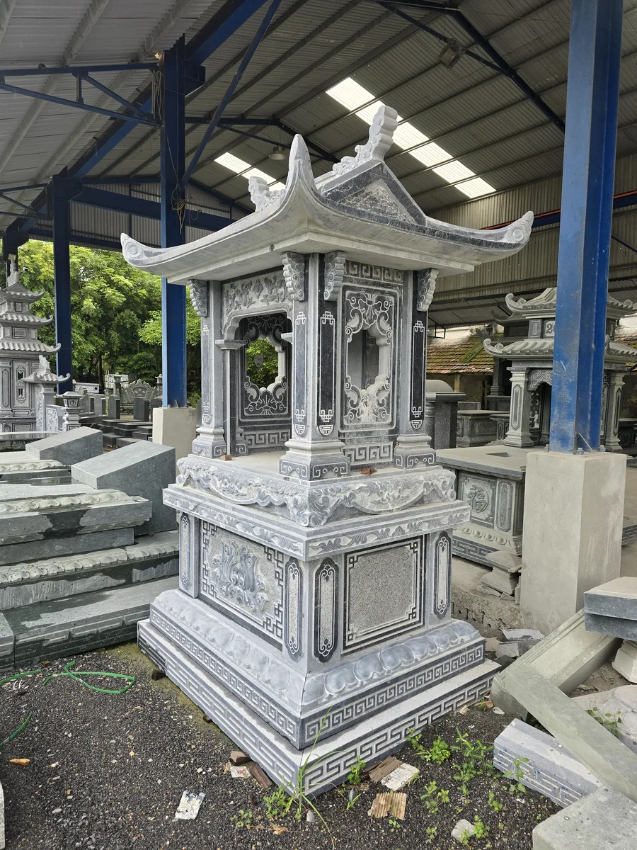 Lăng Đơn 1 Mái Đá Xanh Đen K